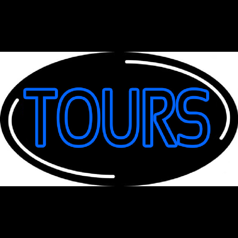 Blue Tours Leuchtreklame