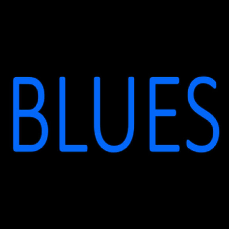 Blues Block Leuchtreklame