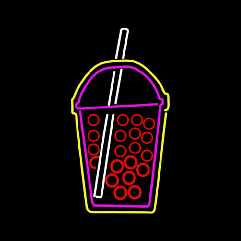 Boba Tea Symbol Leuchtreklame