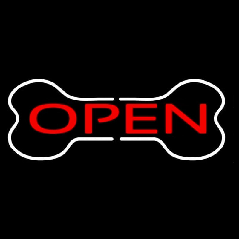 Bone Logo Open Leuchtreklame