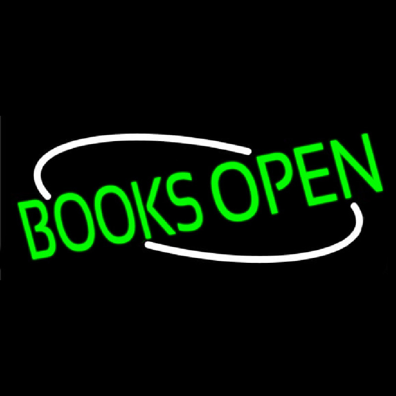 Books Open Leuchtreklame