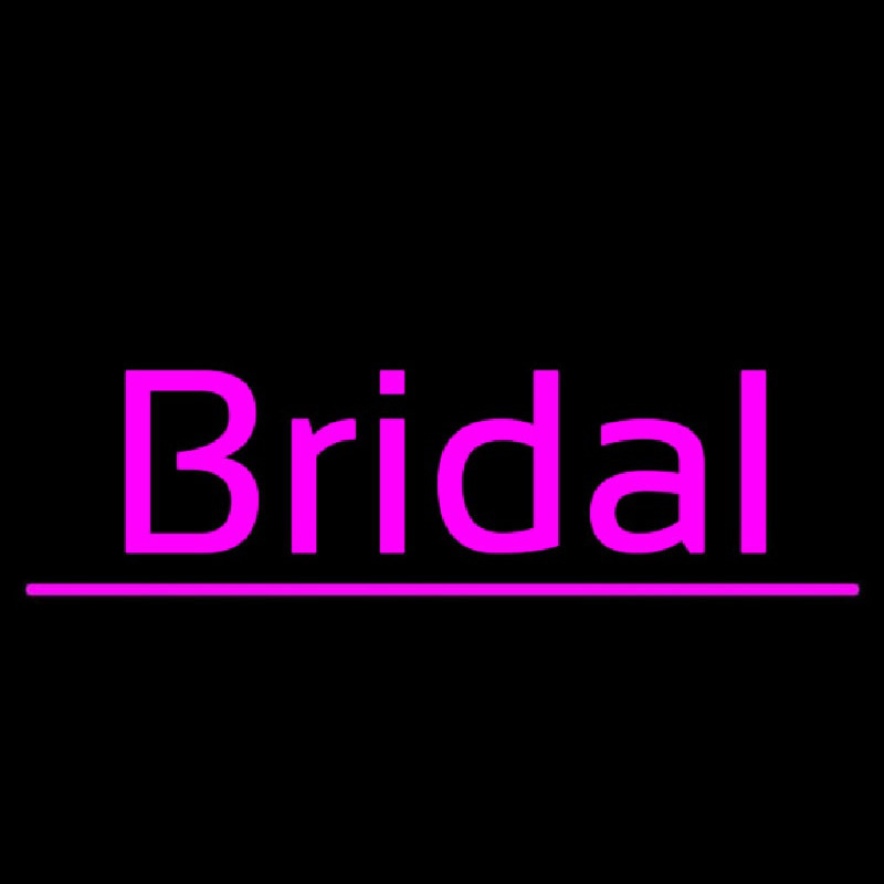 Bridal Cursive Purple Line Leuchtreklame