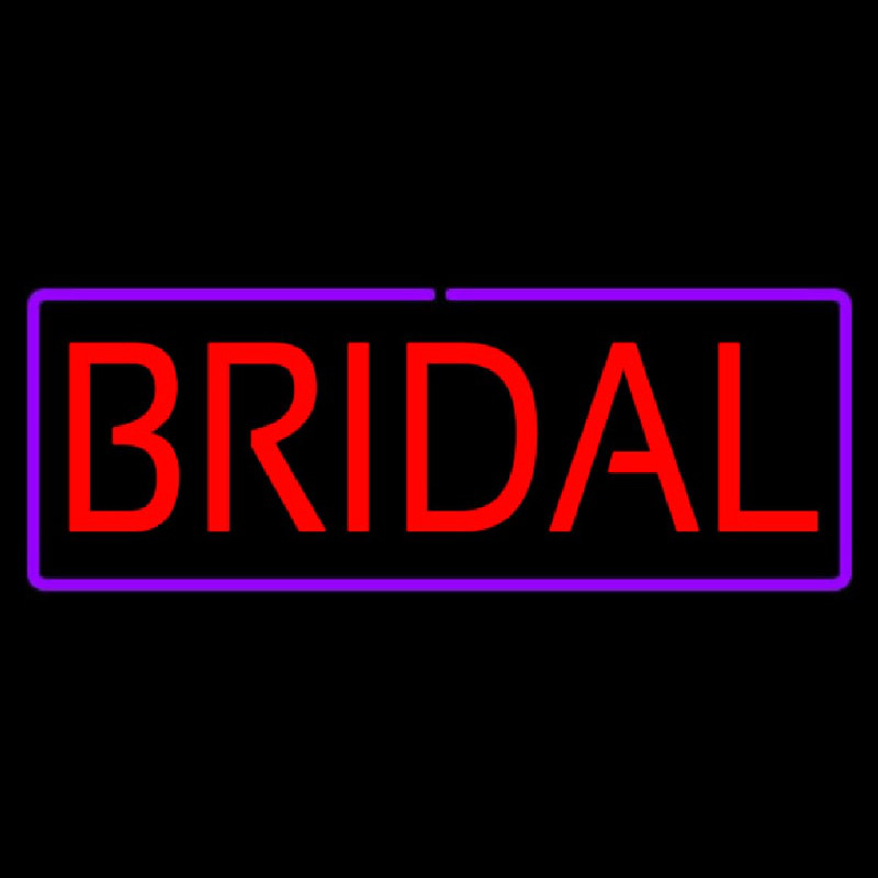Bridal Purple Border Leuchtreklame