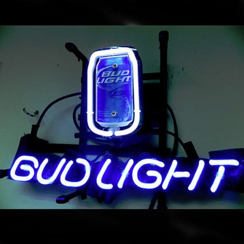 Bud Can Budweiser Bier Bar Leuchtreklame