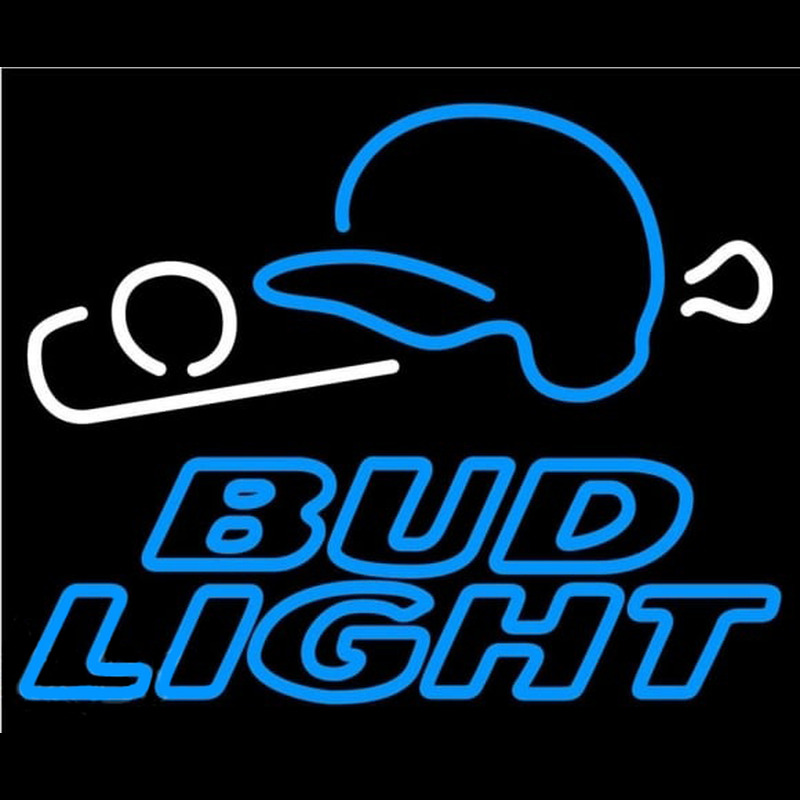 Bud Light Baseball Beer Sign Leuchtreklame