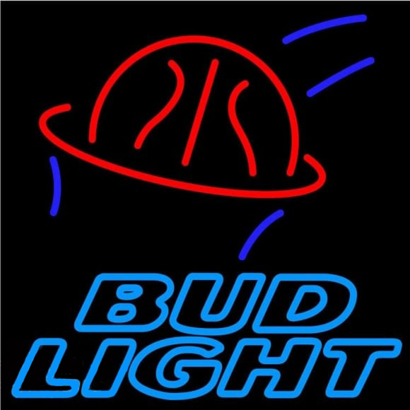 Bud Light Basketball Beer Sign Leuchtreklame