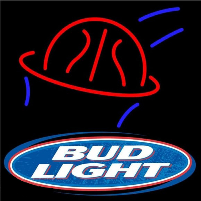 Bud Light Basketball Beer Sign Leuchtreklame