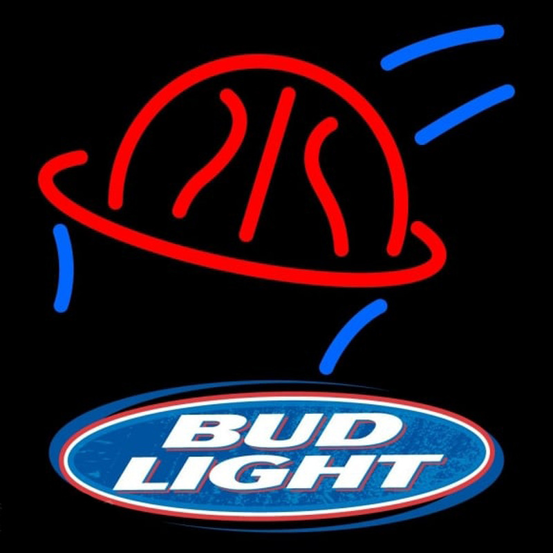 Bud Light Basketball Beer Sign Leuchtreklame