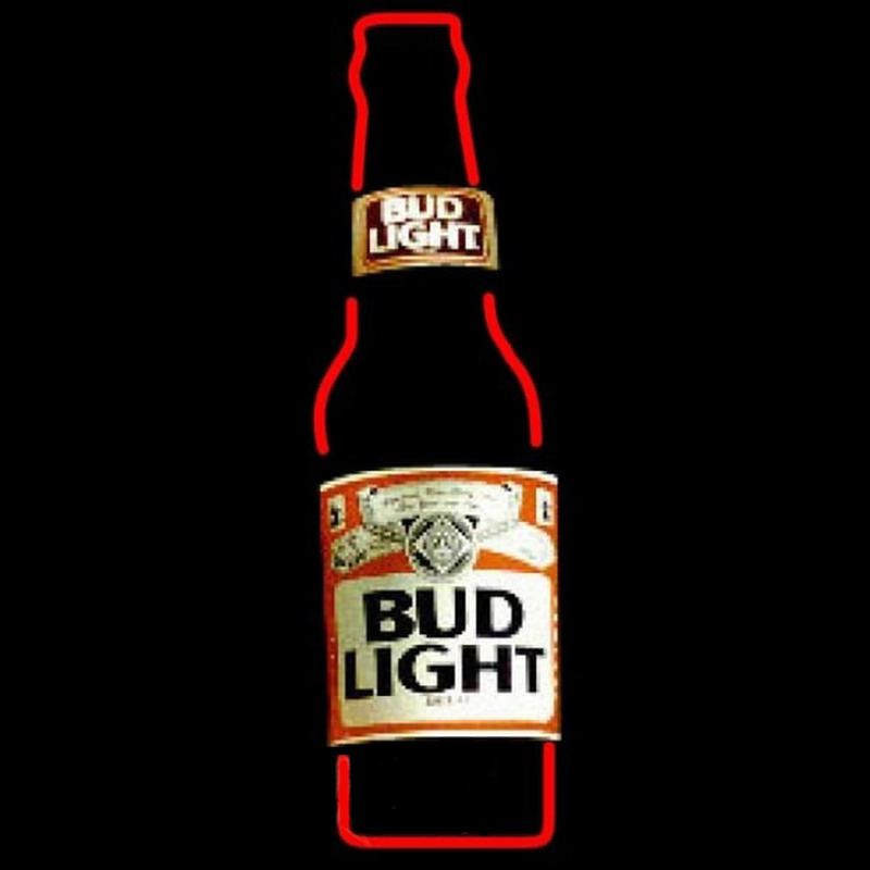 Bud Light Bottle Beer Sign Leuchtreklame