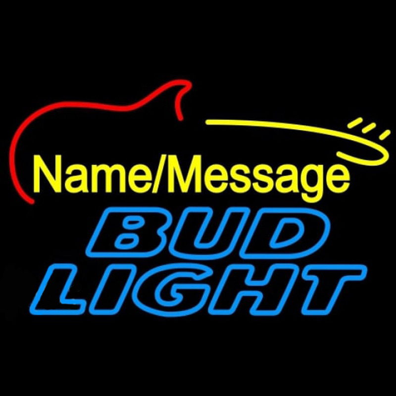 Bud Light Electric Guitar Beer Sign Leuchtreklame