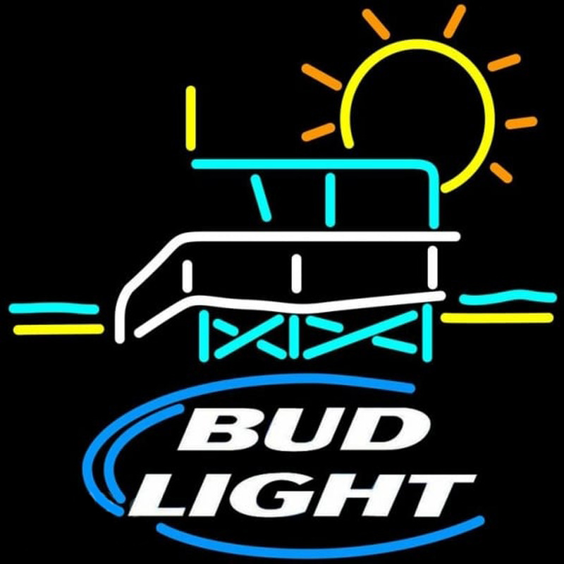 Bud Light Lifeguard Stand Beer Sign Leuchtreklame