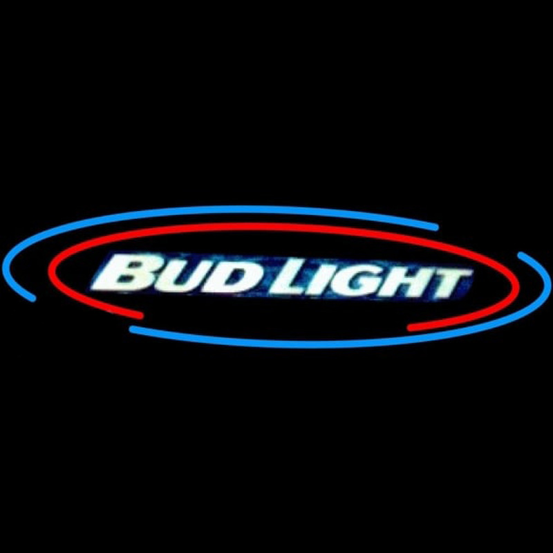 Bud Light Oval Large Beer Sign Leuchtreklame