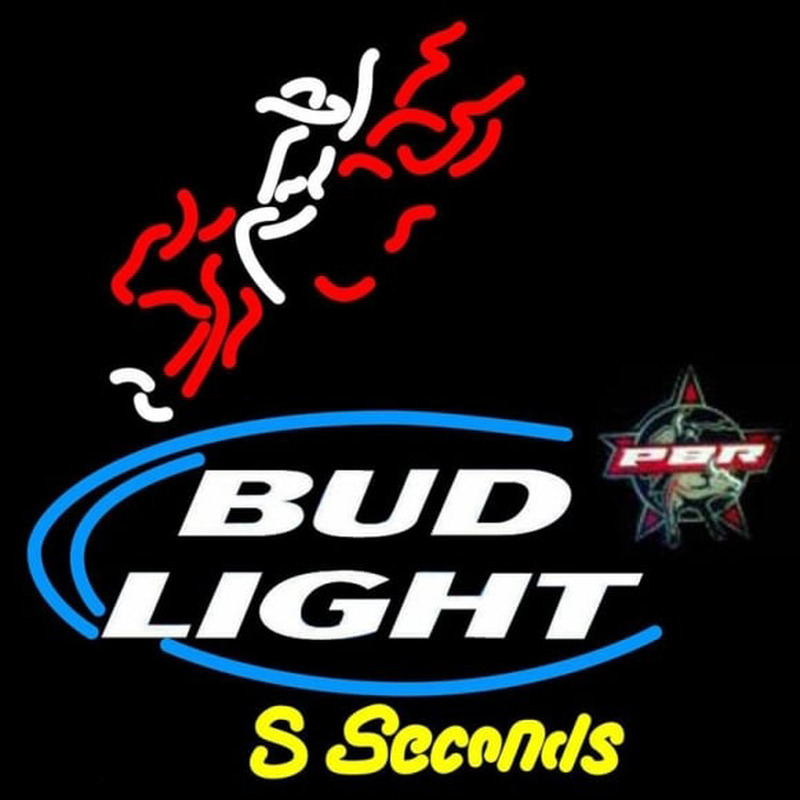 Bud Light Pbr Bull Rider Beer Sign Leuchtreklame