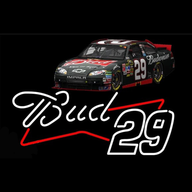 Bud with 29 Nascar Leuchtreklame