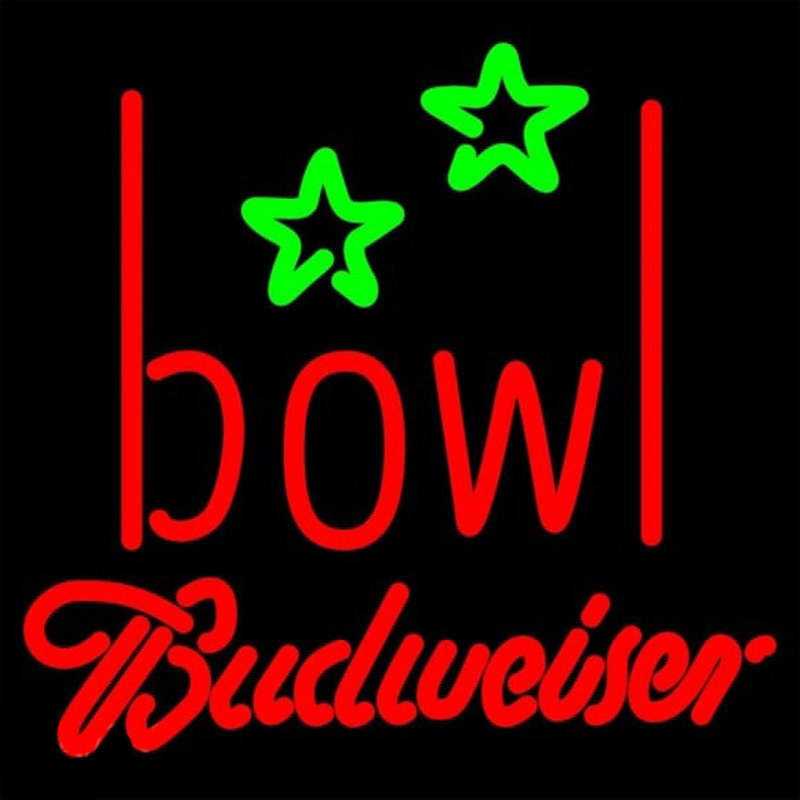 Budweiser Bowling Alley Beer Sign Leuchtreklame