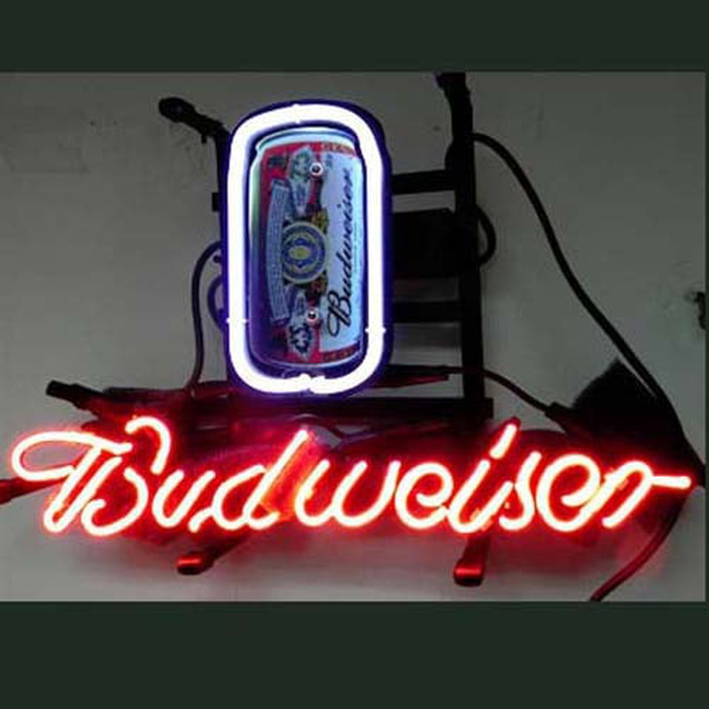 Budweiser Can Bier Bar Leuchtreklame