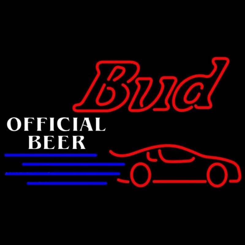 Budweiser Offical Nascar 2 Beer Sign Leuchtreklame