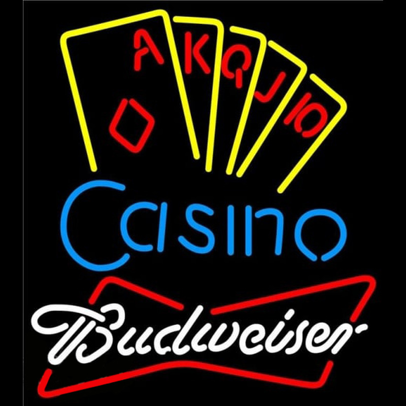 Budweiser Poker Casino Ace Series Beer Sign Leuchtreklame