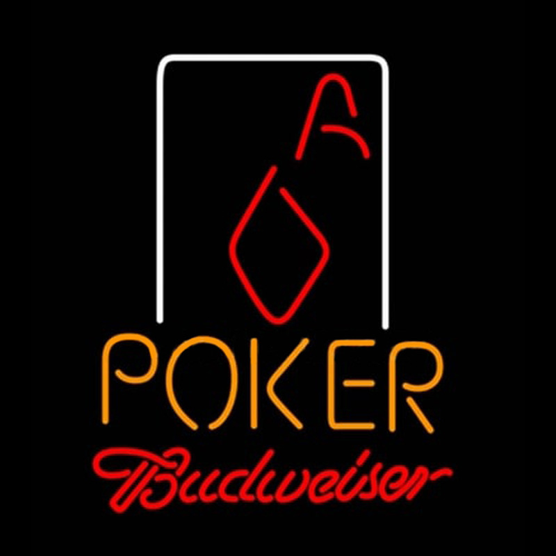 Budweiser Poker Squver Ace Leuchtreklame