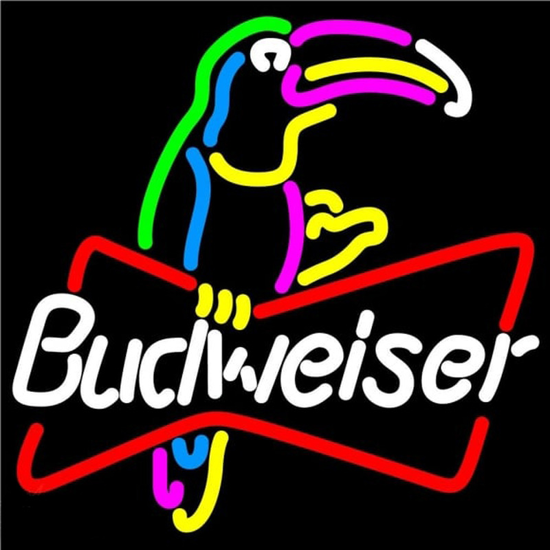 Budweiser Toucan Beer Sign Leuchtreklame