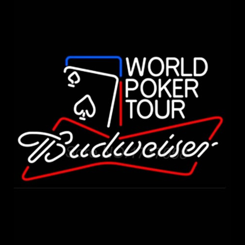 Budweiser World Poker Tour Leuchtreklame