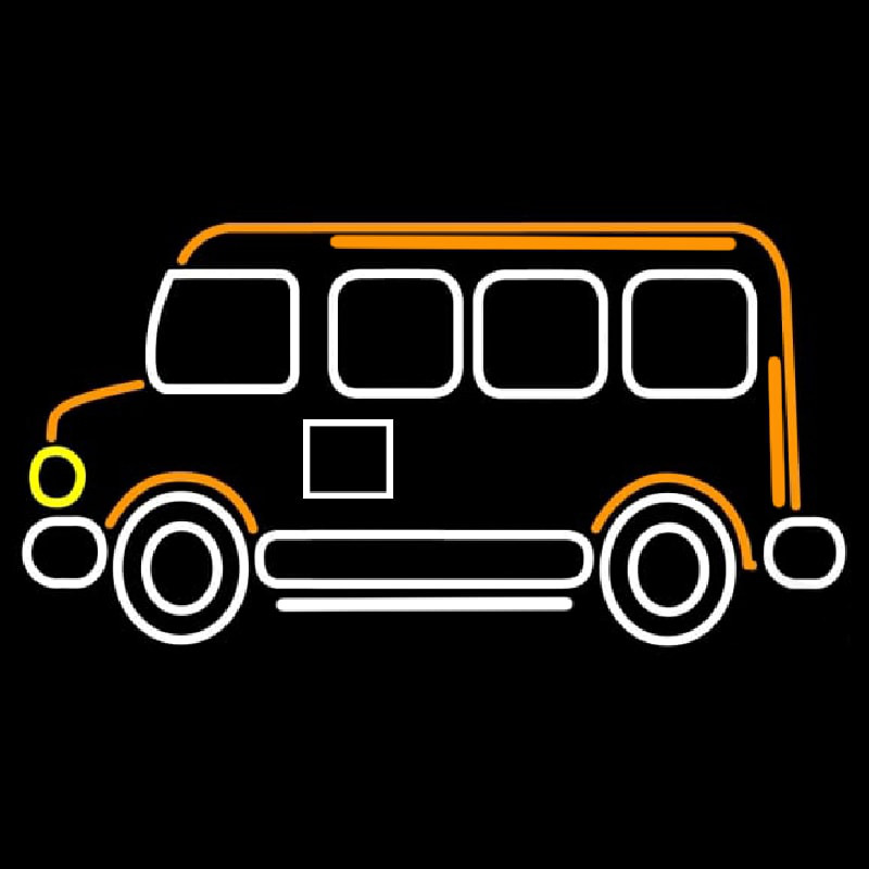 Bus Icon Leuchtreklame