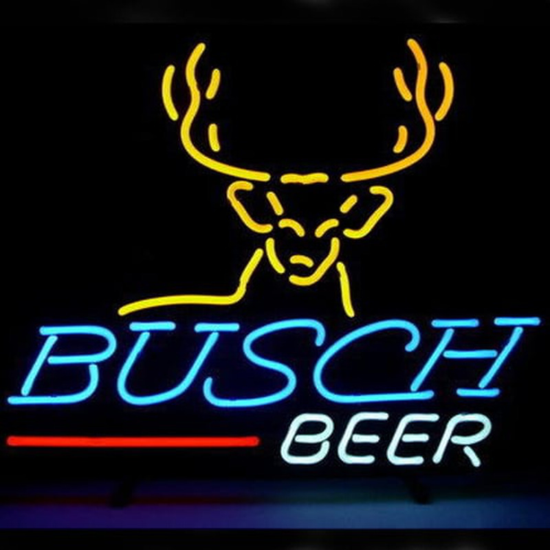 Busch Bier Bar Offen Leuchtreklame