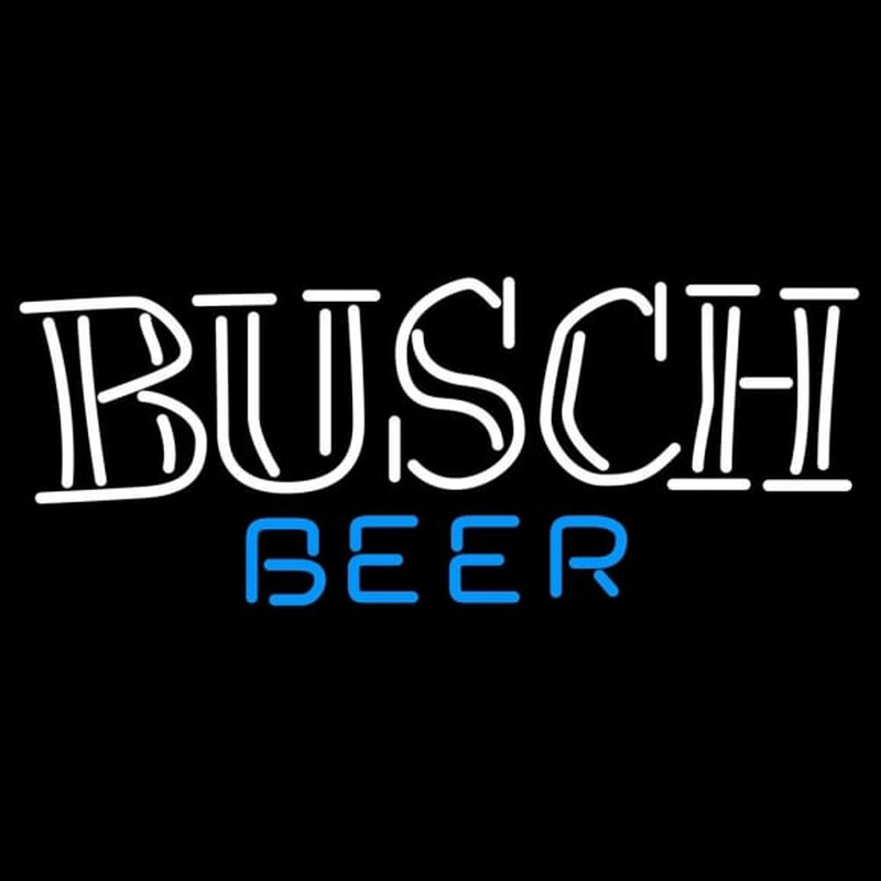Busch Double Stroke Word Beer Sign Leuchtreklame