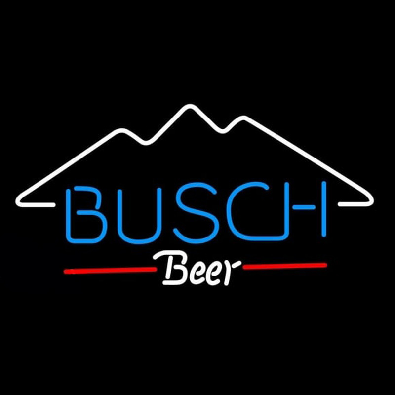 Busch Mountain Beer Sign Leuchtreklame
