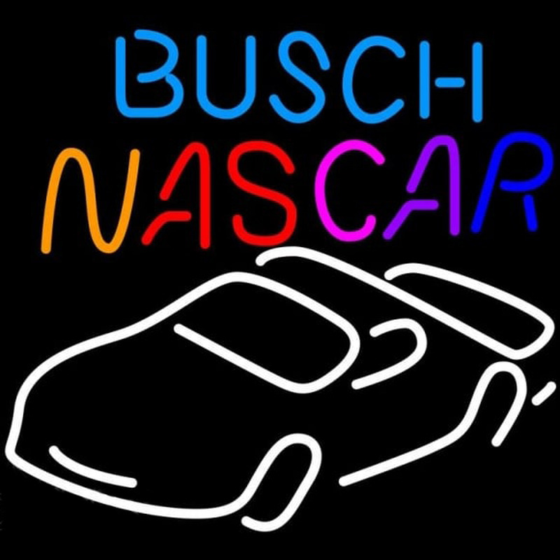 Busch Nascar Beer Sign Leuchtreklame