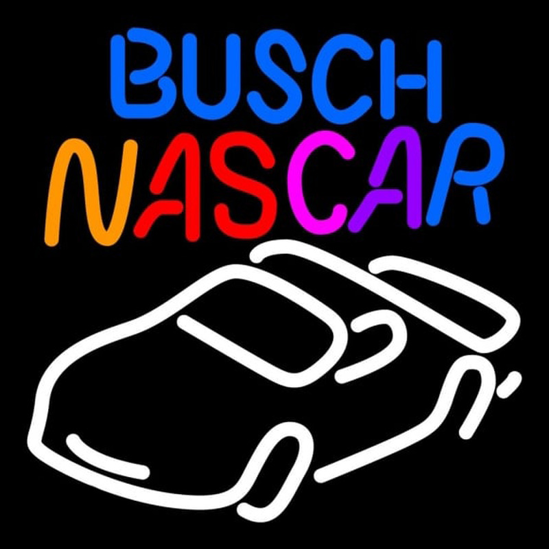 Busch Nascar Leuchtreklame