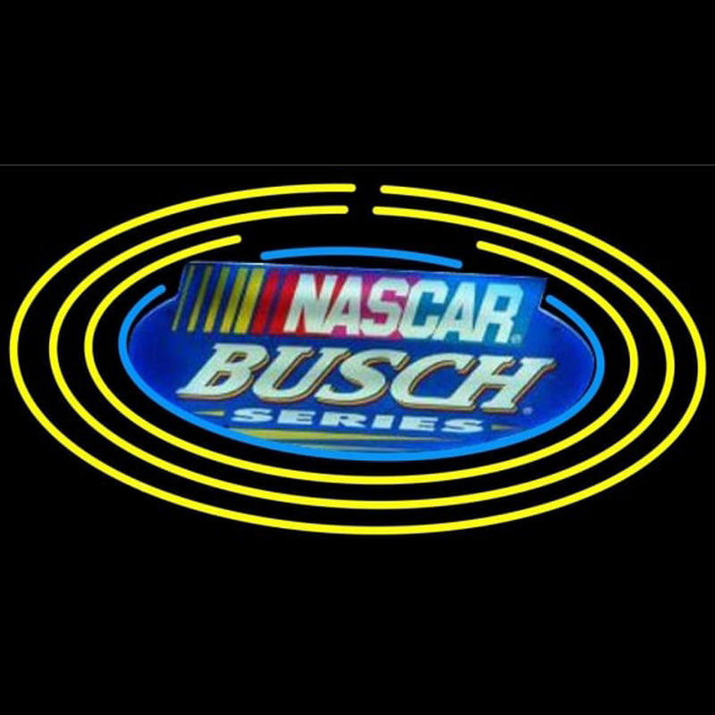 Busch Nascar Oval Beer Sign Leuchtreklame