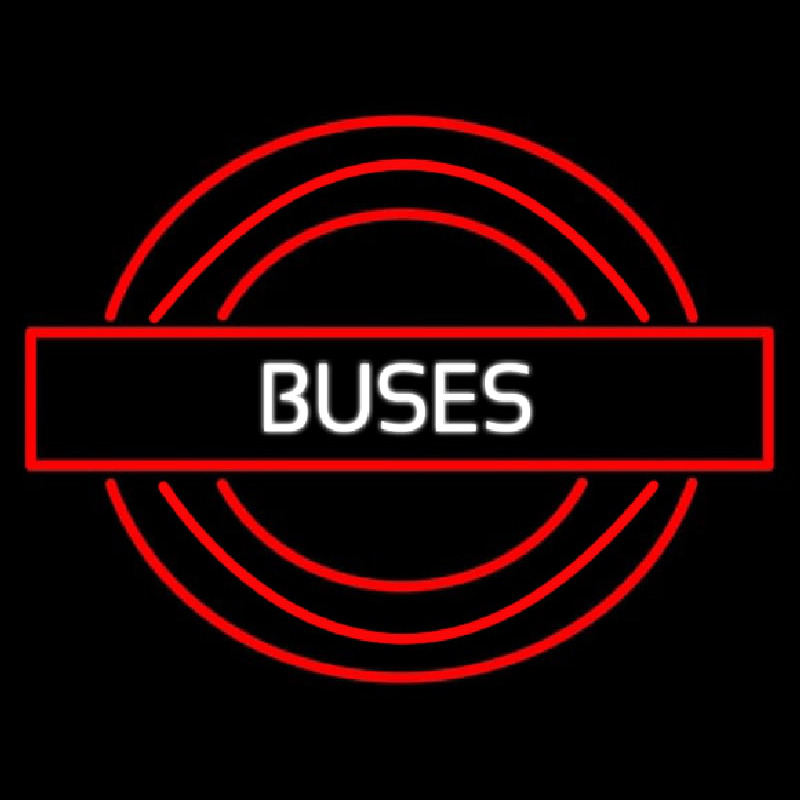 Buses Roundel Logo Leuchtreklame