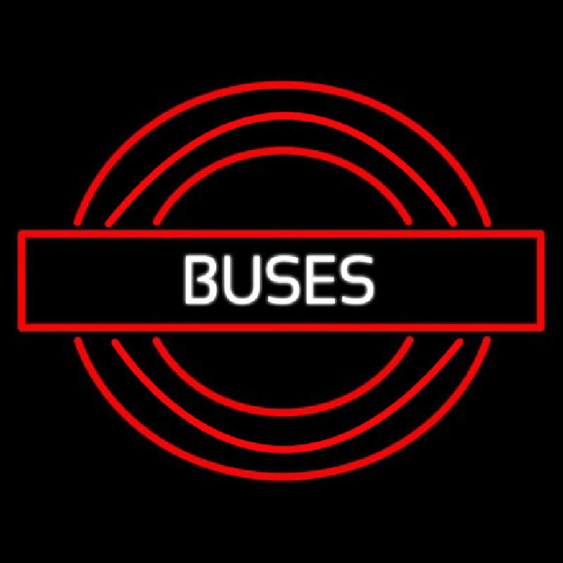 Buses Roundel Logo Leuchtreklame