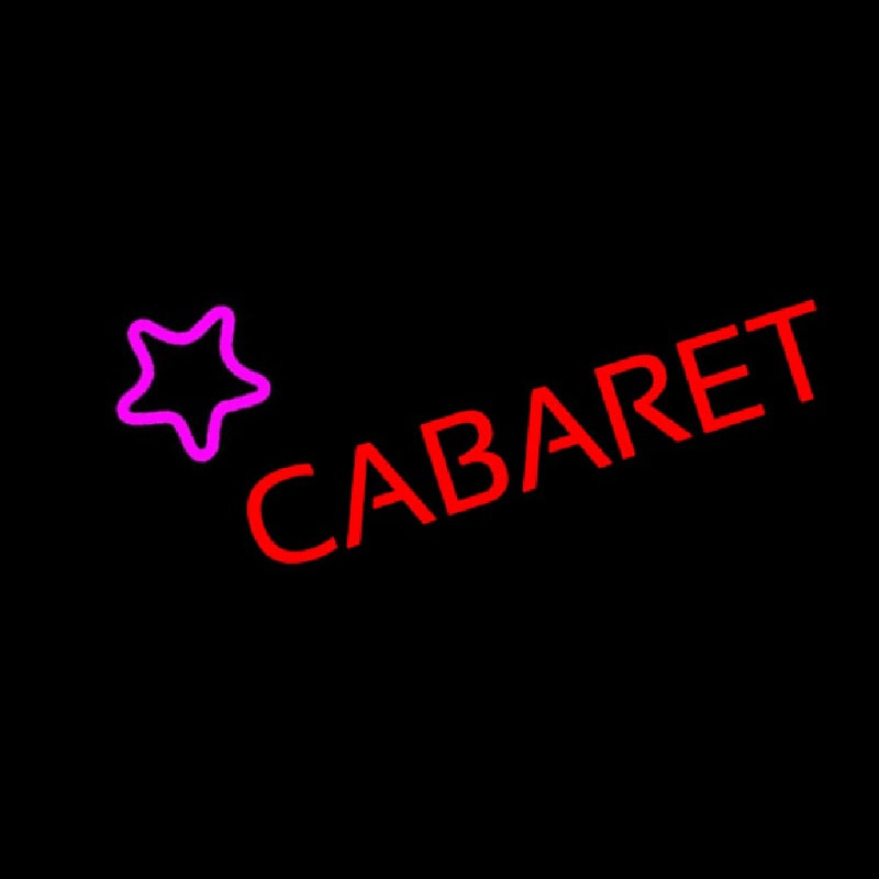 Cabaret Star Logo Leuchtreklame