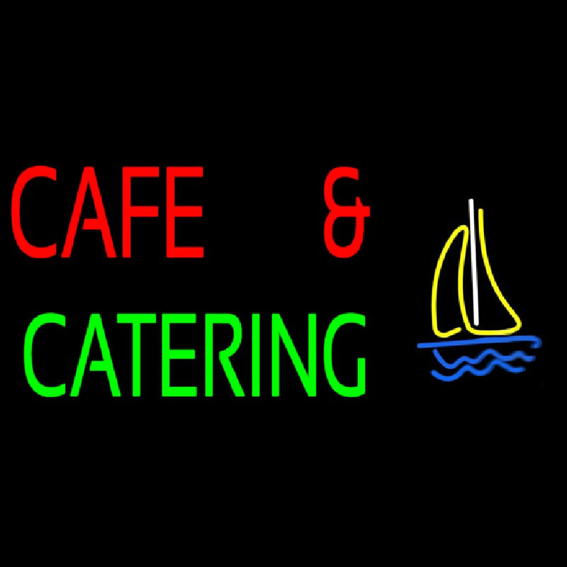 Cafe And Catering Leuchtreklame