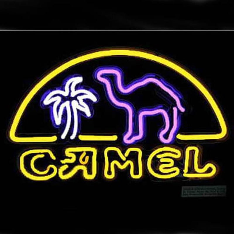 Camel Laden Offen Leuchtreklame