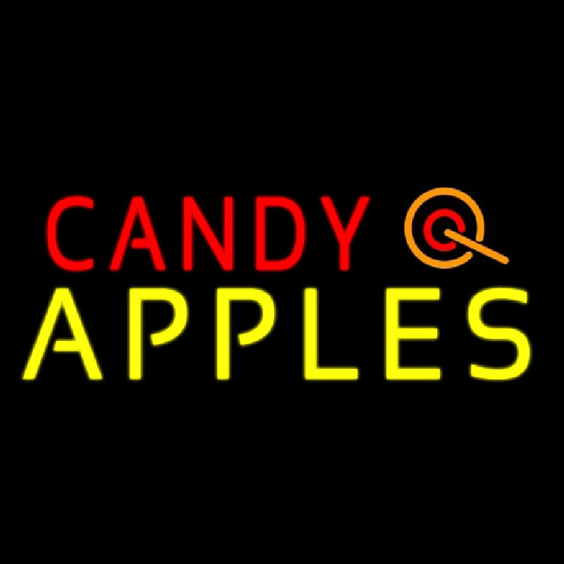 Candy Apples Apple Leuchtreklame