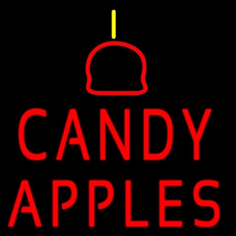 Candy Apples Leuchtreklame