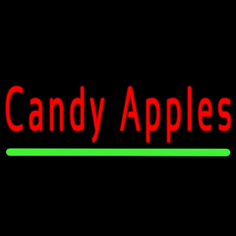 Candy Apples Leuchtreklame