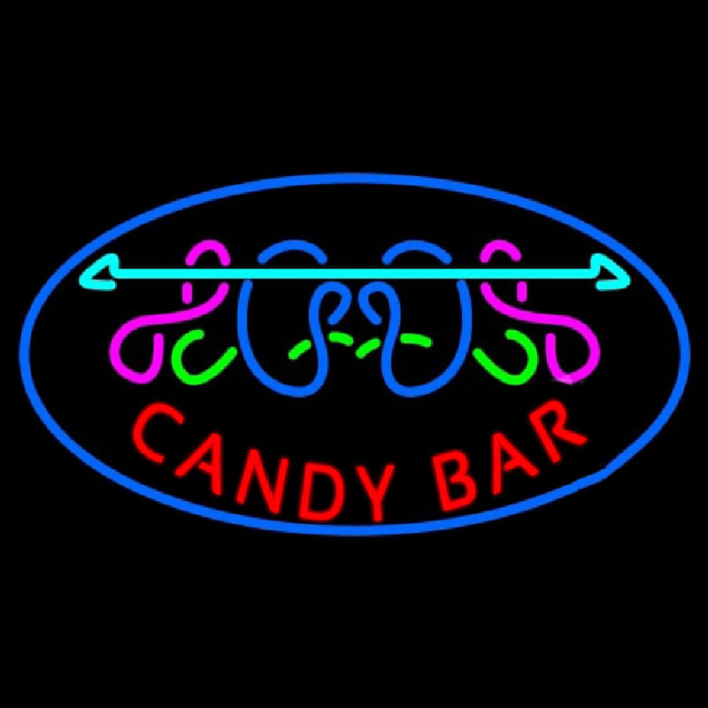 Candy Bar Leuchtreklame