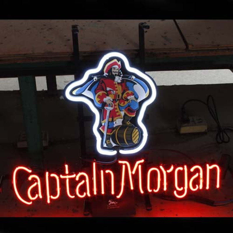 Captain Morgan Bier Bar Offen Leuchtreklame