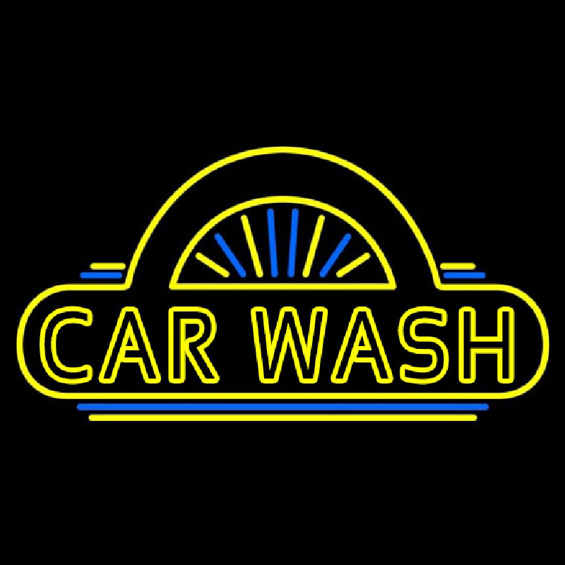 Car Wash Logo Leuchtreklame