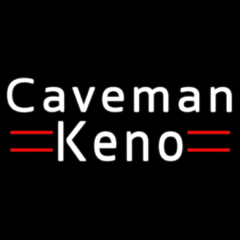 Caveman Keno 1 Leuchtreklame