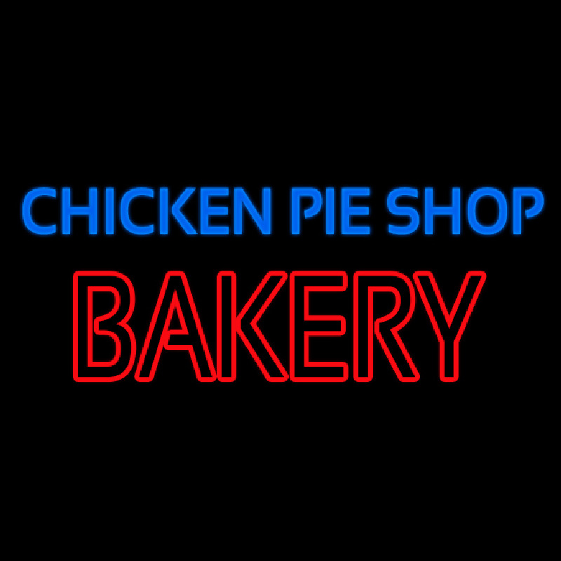 Chicken Pie Shop Bakery Leuchtreklame