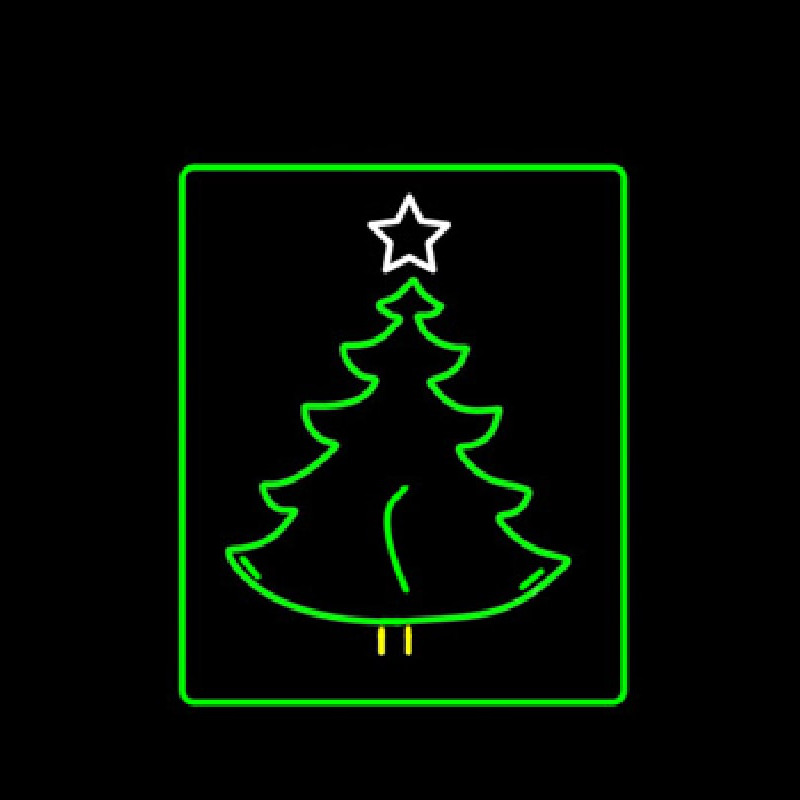 Christmas Tree Logo Leuchtreklame