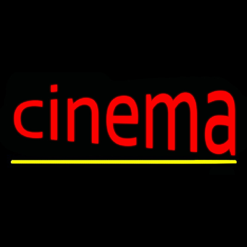 Cinema With Line Leuchtreklame