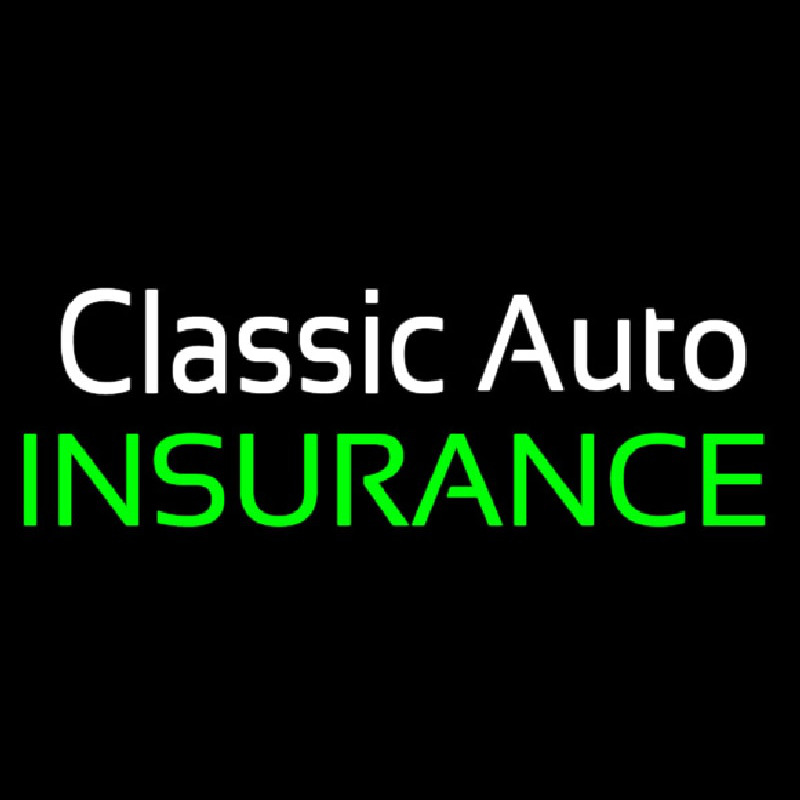 Classic Auto Insurance Leuchtreklame