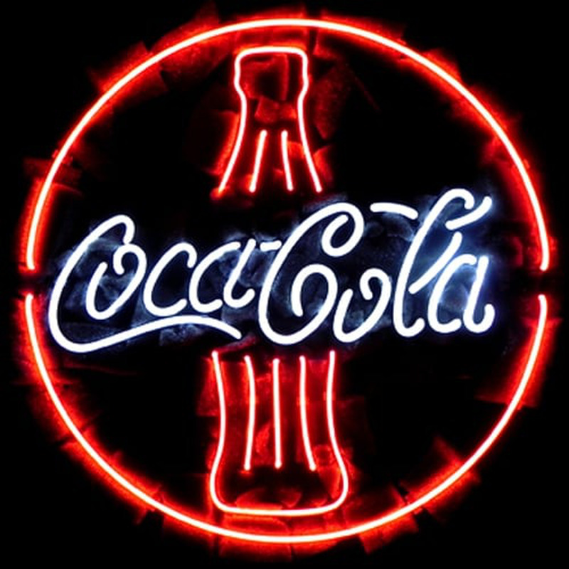 Coca Cola Coke Flasche Bier Bar Offen Leuchtreklame