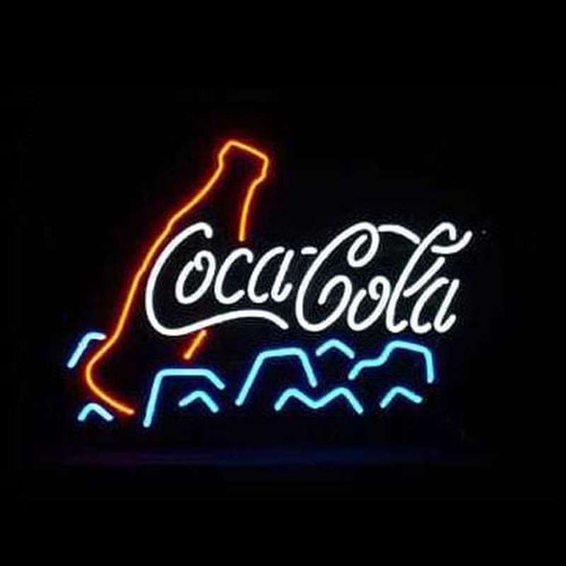 Coca Cola Ice Bier Bar Offen Leuchtreklame